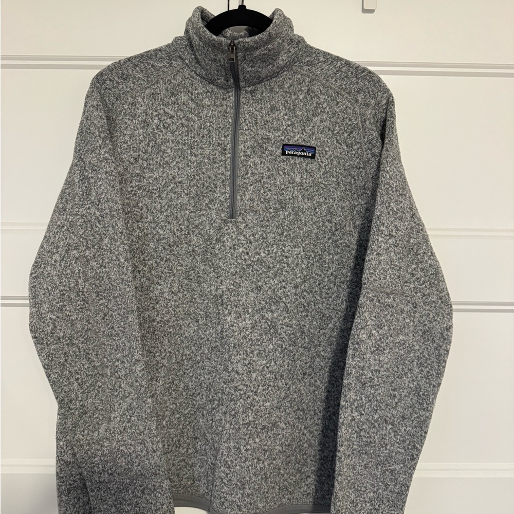 Patagonia Heathered Gray Fleece Pullover
